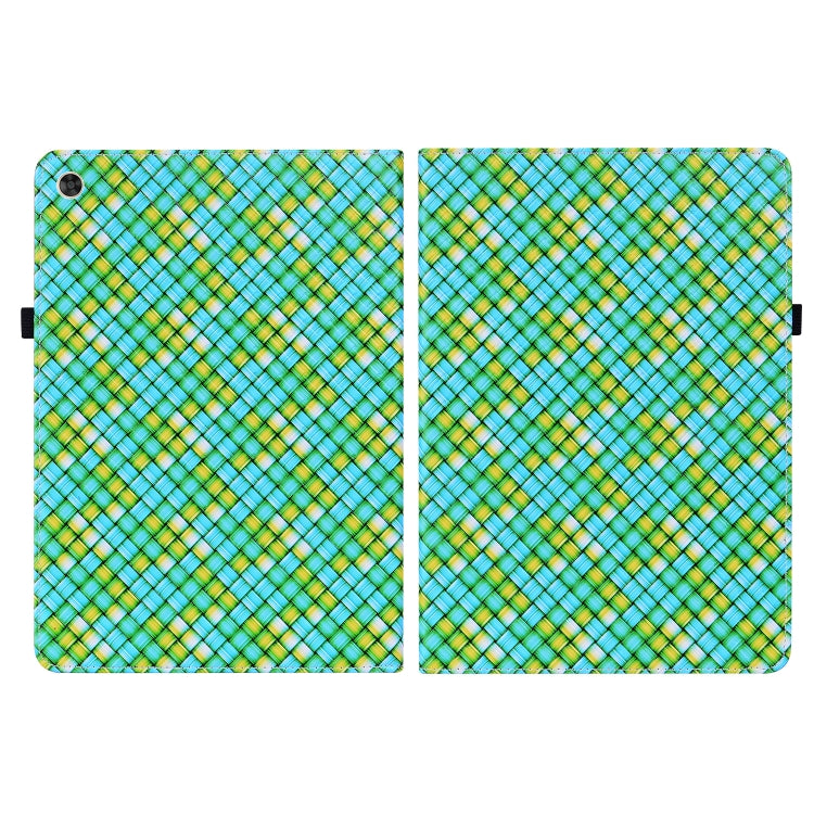For Huawei MatePad T 10s / Enjoy Tablet 2 Color Weave Leather Tablet Case with Holder