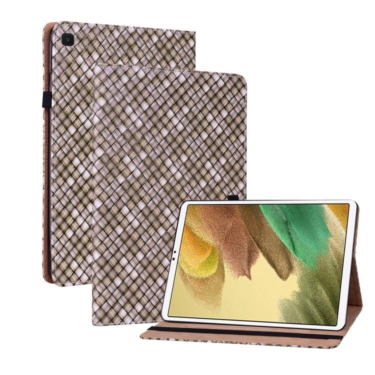 For Samsung Galaxy Tab A7 Lite T220 8.4 Color Weave Leather Tablet Case with Holder
