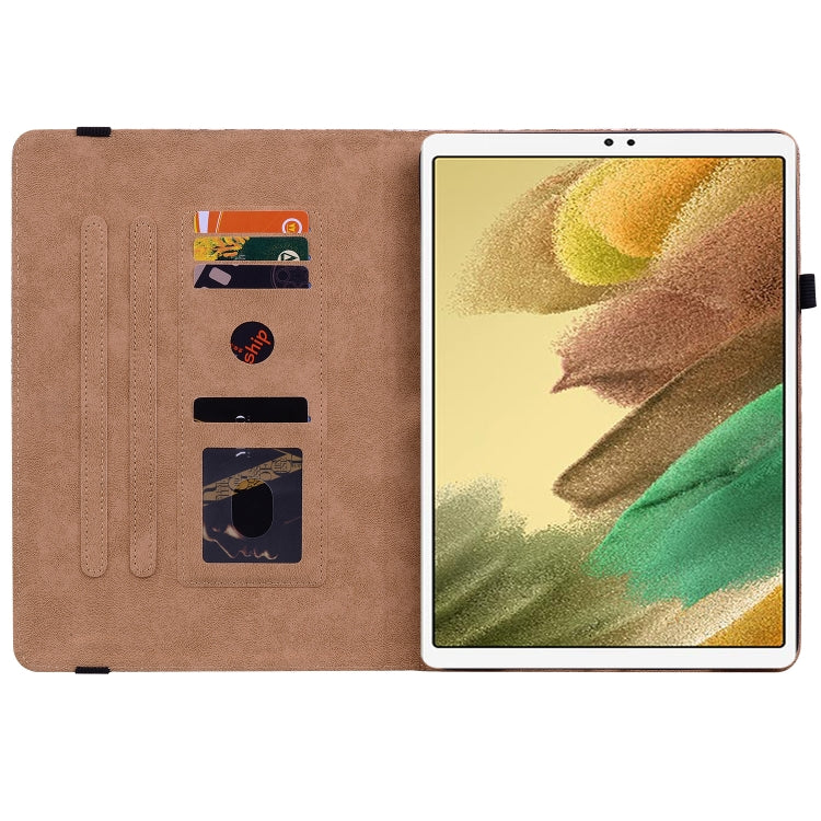 For Samsung Galaxy Tab A7 Lite T220 8.4 Color Weave Leather Tablet Case with Holder
