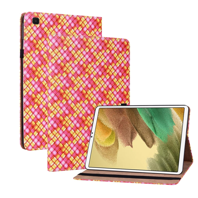 For Samsung Galaxy Tab A7 Lite T220 8.4 Color Weave Leather Tablet Case with Holder