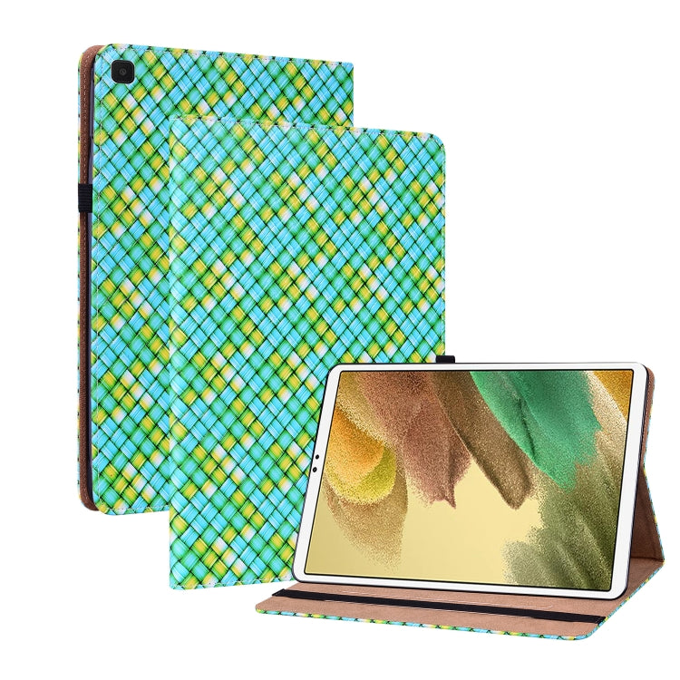 For Samsung Galaxy Tab A7 Lite T220 8.4 Color Weave Leather Tablet Case with Holder