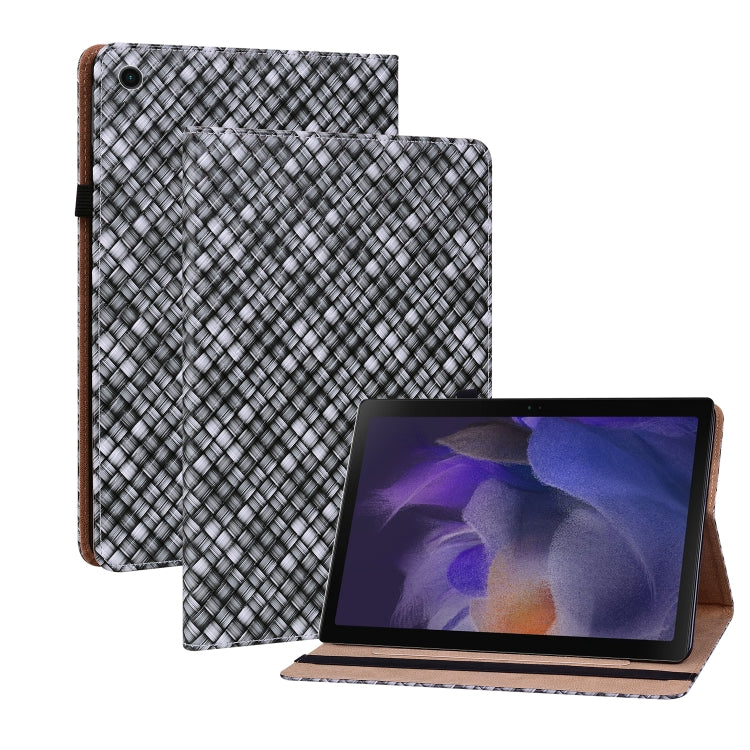 For Samsung Galaxy Tab A8 10.5 2021 Color Weave Leather Tablet Case with Holder