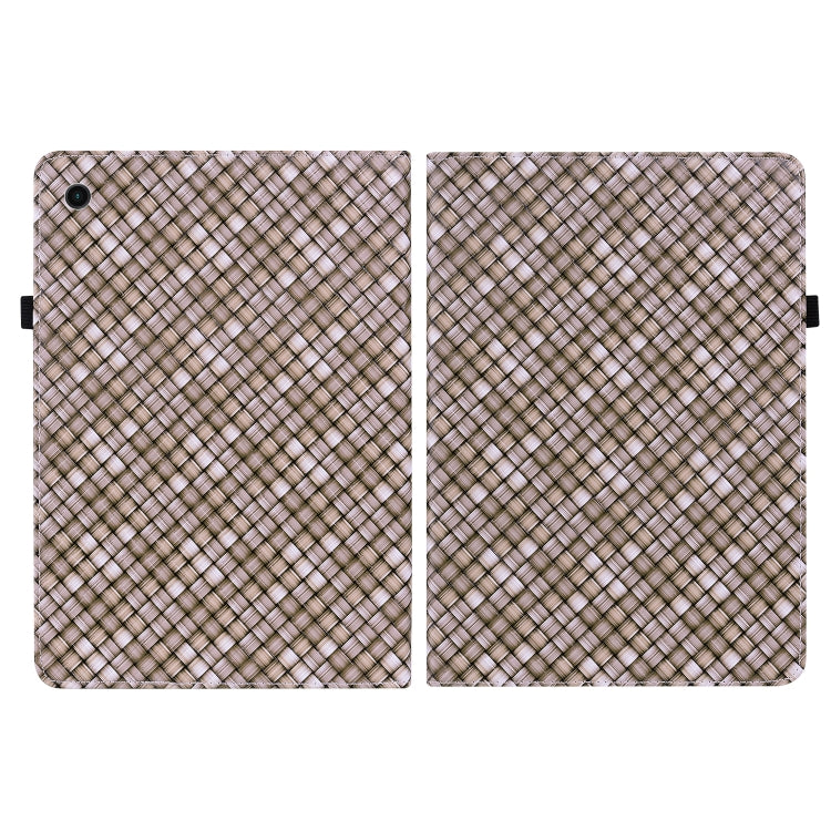 For Samsung Galaxy Tab A8 10.5 2021 Color Weave Leather Tablet Case with Holder