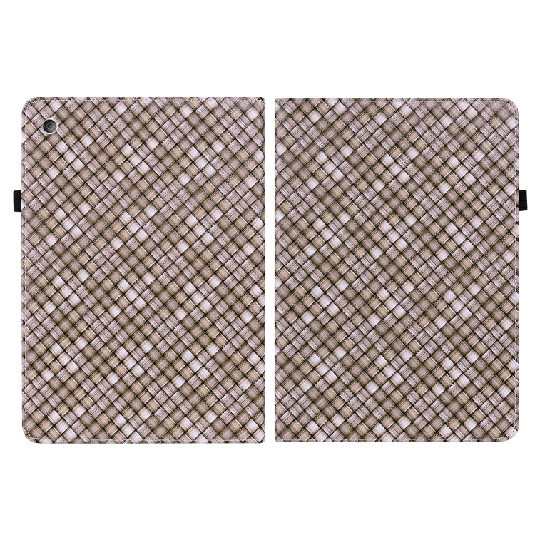 For Amazon Kindle Fire HD8 Color Weave Leather Tablet Case with Holder