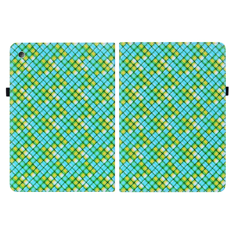 For Amazon Kindle Fire HD8 Color Weave Leather Tablet Case with Holder