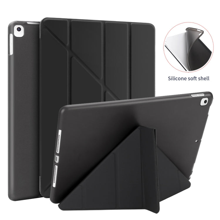 Multi-folding PU Leather Matte TPU Tablet Case For iPad Pro 10.2 2021 / 2020 / 10.5 2017