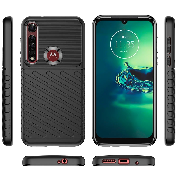 For Motorola One Vision Plus Thunderbolt Shockproof TPU Protective Soft Phone Case