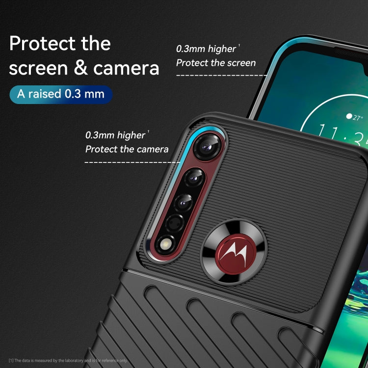 For Motorola One Vision Plus Thunderbolt Shockproof TPU Protective Soft Phone Case