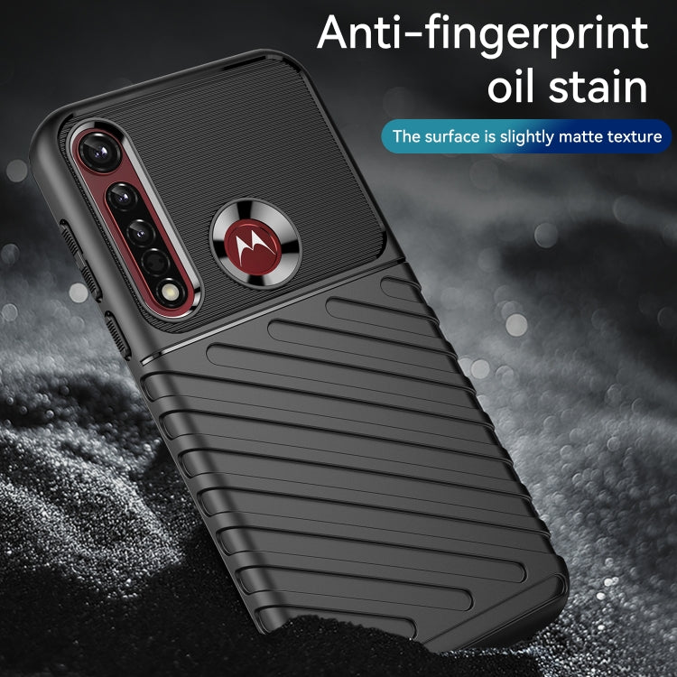 For Motorola One Vision Plus Thunderbolt Shockproof TPU Protective Soft Phone Case