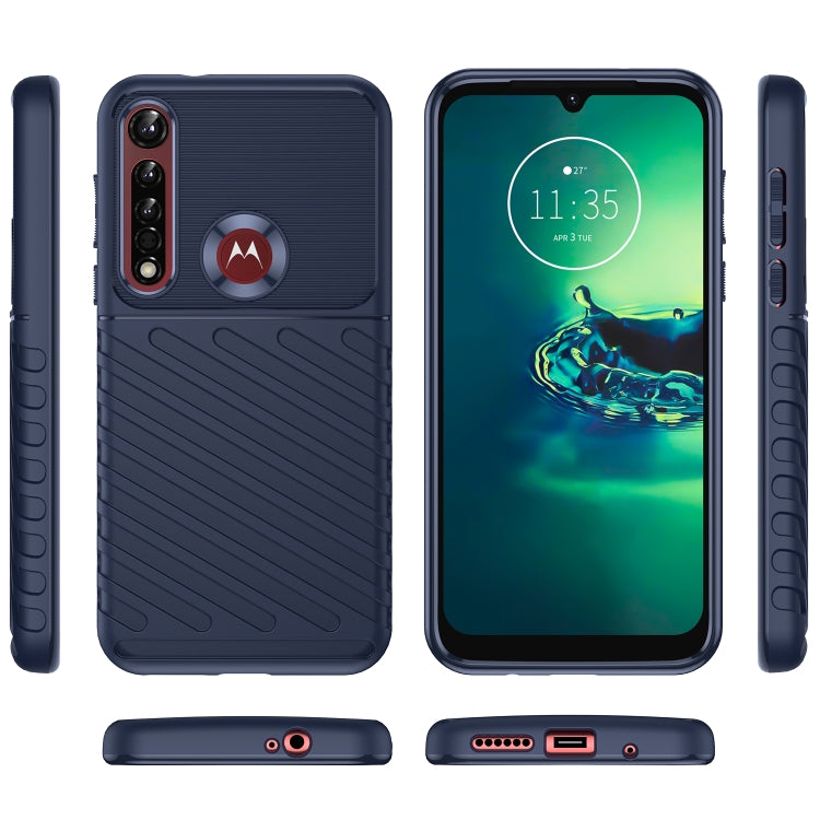 For Motorola One Vision Plus Thunderbolt Shockproof TPU Protective Soft Phone Case
