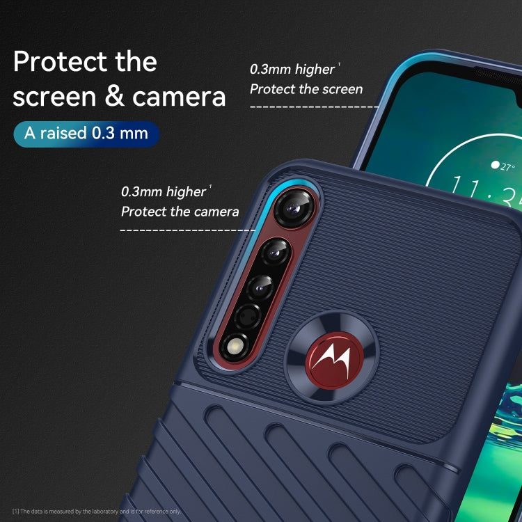 For Motorola One Vision Plus Thunderbolt Shockproof TPU Protective Soft Phone Case