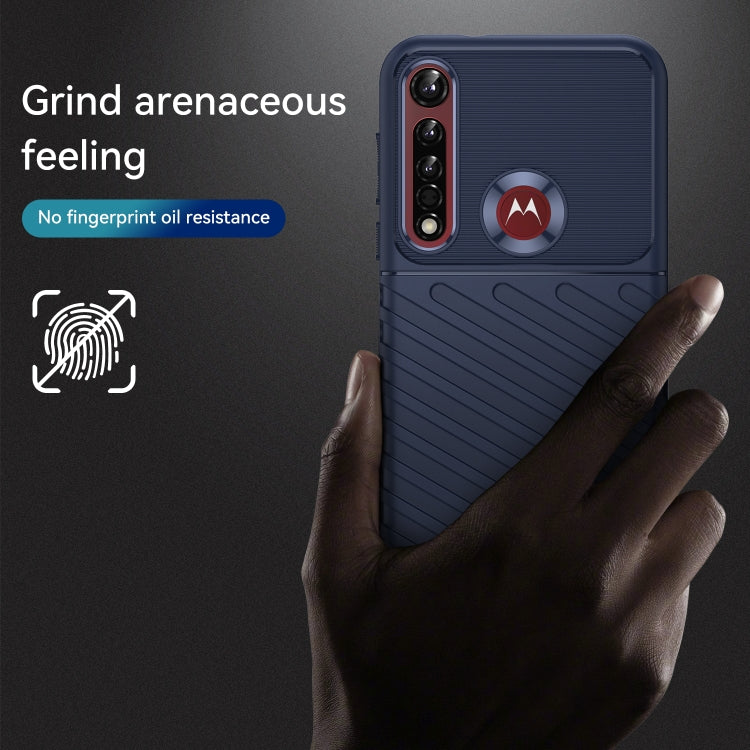 For Motorola One Vision Plus Thunderbolt Shockproof TPU Protective Soft Phone Case