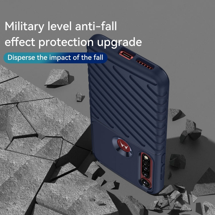 For Motorola One Vision Plus Thunderbolt Shockproof TPU Protective Soft Phone Case