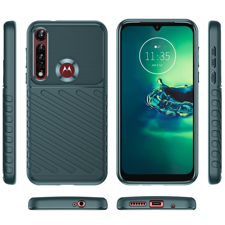 For Motorola One Vision Plus Thunderbolt Shockproof TPU Protective Soft Phone Case