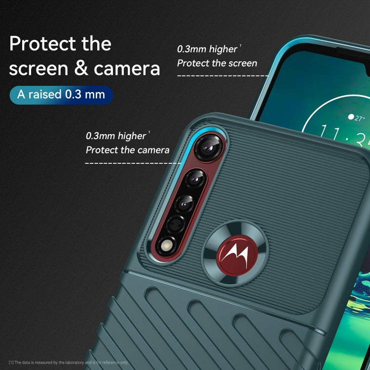 For Motorola One Vision Plus Thunderbolt Shockproof TPU Protective Soft Phone Case