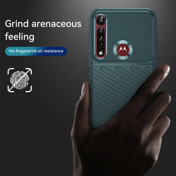 For Motorola One Vision Plus Thunderbolt Shockproof TPU Protective Soft Phone Case