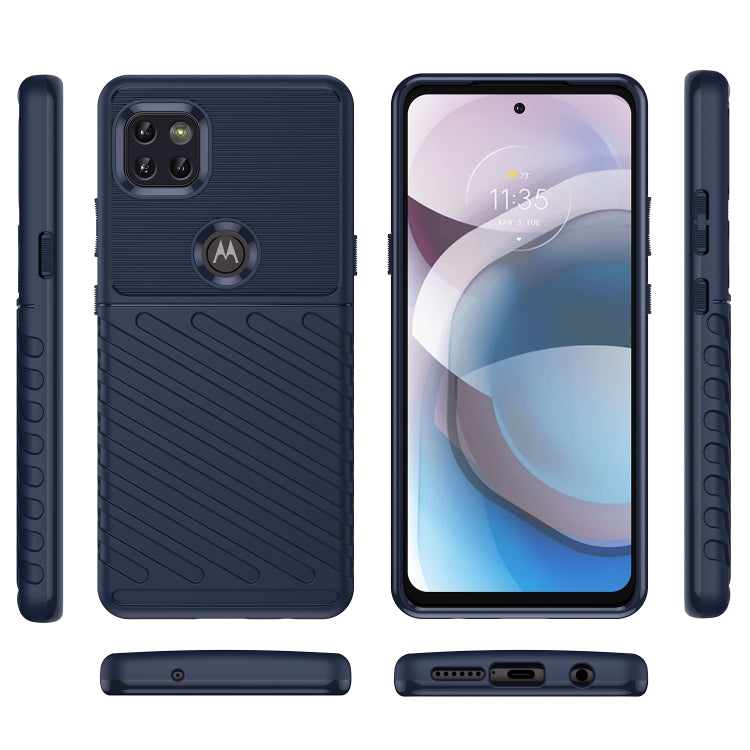For Motorola Moto G 5G Thunderbolt Shockproof TPU Protective Soft Phone Case(Blue)