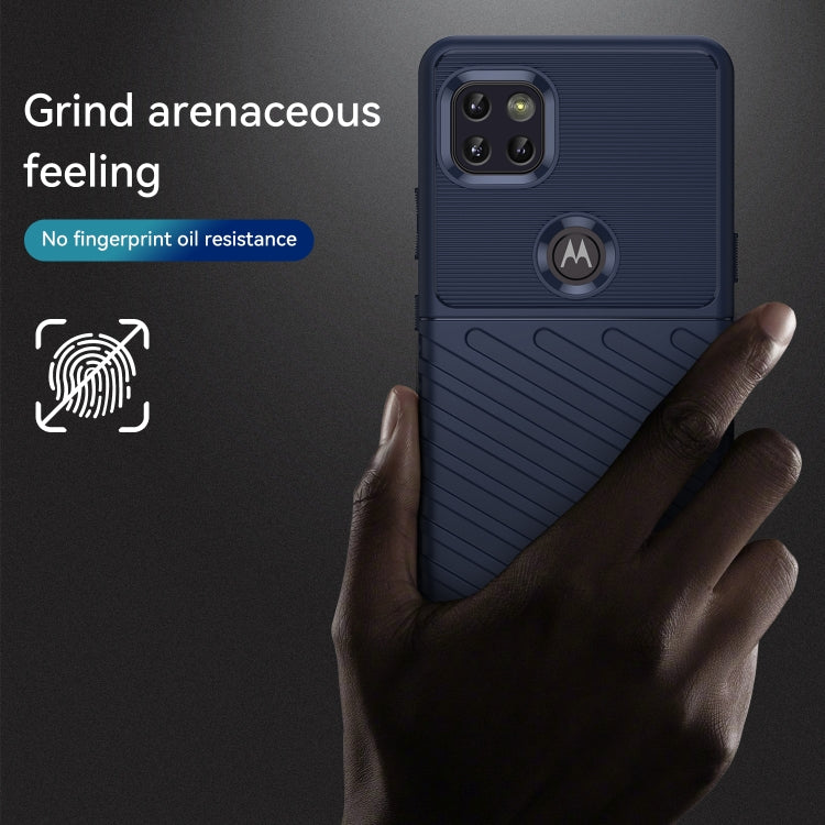 For Motorola Moto G 5G Thunderbolt Shockproof TPU Protective Soft Phone Case(Blue)