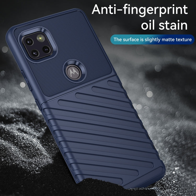 For Motorola Moto G 5G Thunderbolt Shockproof TPU Protective Soft Phone Case(Blue)
