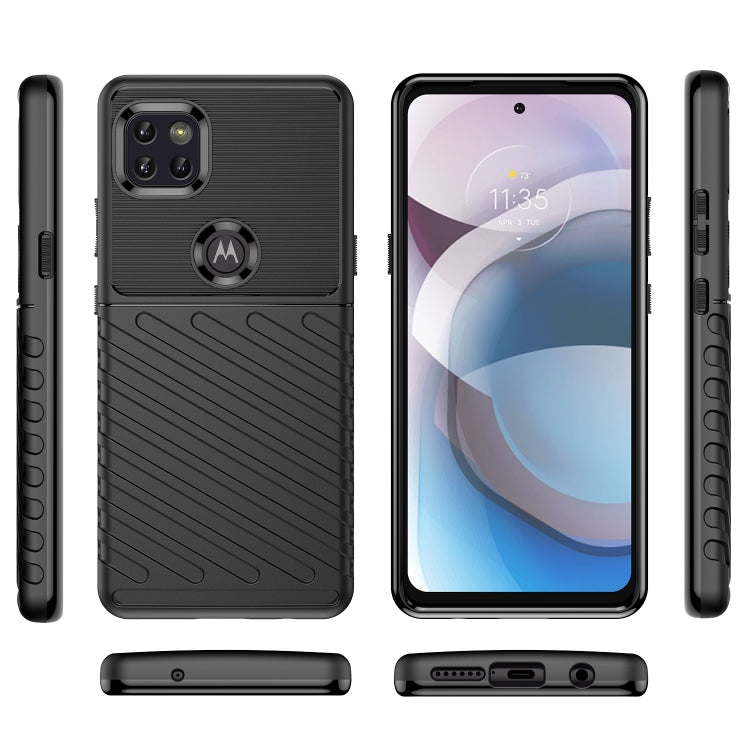 For Motorola Moto One 5G Ace / One 5G UW Ace Thunderbolt Shockproof TPU Protective Soft Phone Case(Black)