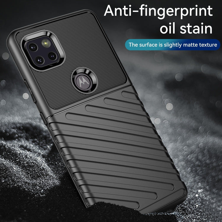 For Motorola Moto One 5G Ace / One 5G UW Ace Thunderbolt Shockproof TPU Protective Soft Phone Case(Black)