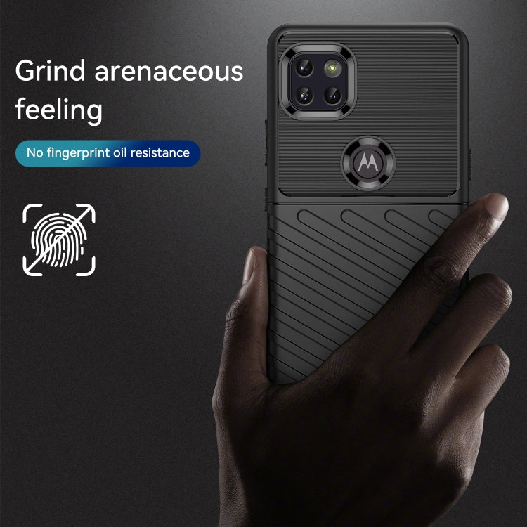 For Motorola Moto One 5G Ace / One 5G UW Ace Thunderbolt Shockproof TPU Protective Soft Phone Case(Black)