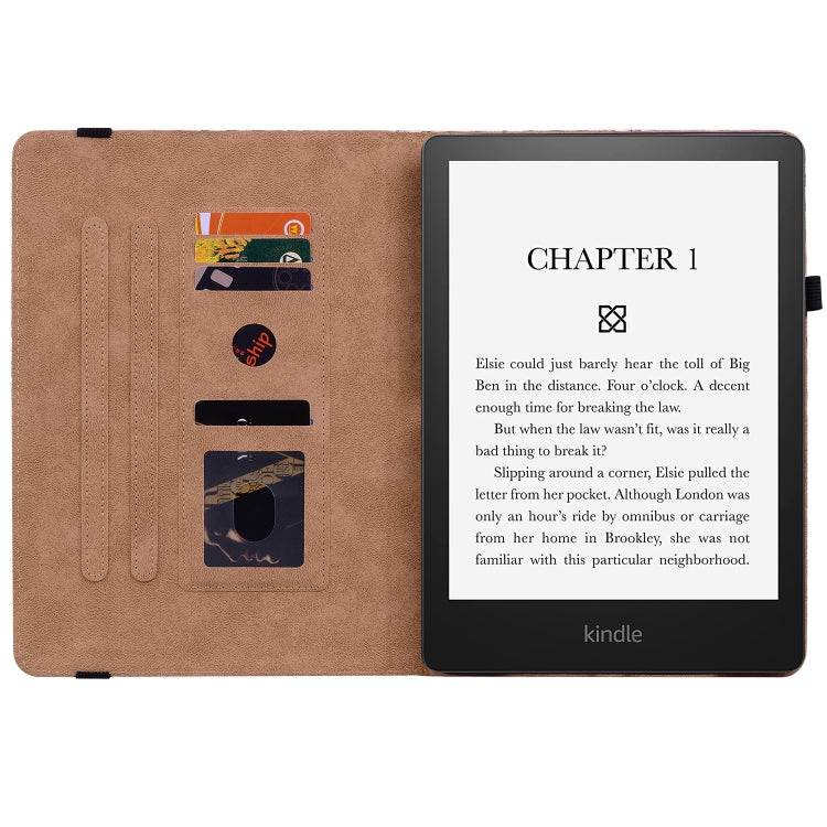 For Amazon Kindle Paperwhite 5 Color Weave Smart Leather Tablet Case