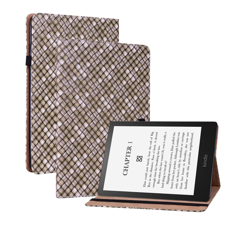 For Amazon Kindle Paperwhite 5 Color Weave Smart Leather Tablet Case