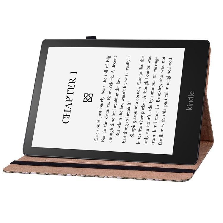 For Amazon Kindle Paperwhite 5 Color Weave Smart Leather Tablet Case