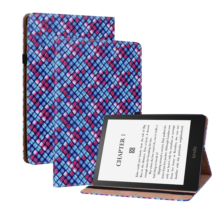For Amazon Kindle Paperwhite 5 Color Weave Smart Leather Tablet Case