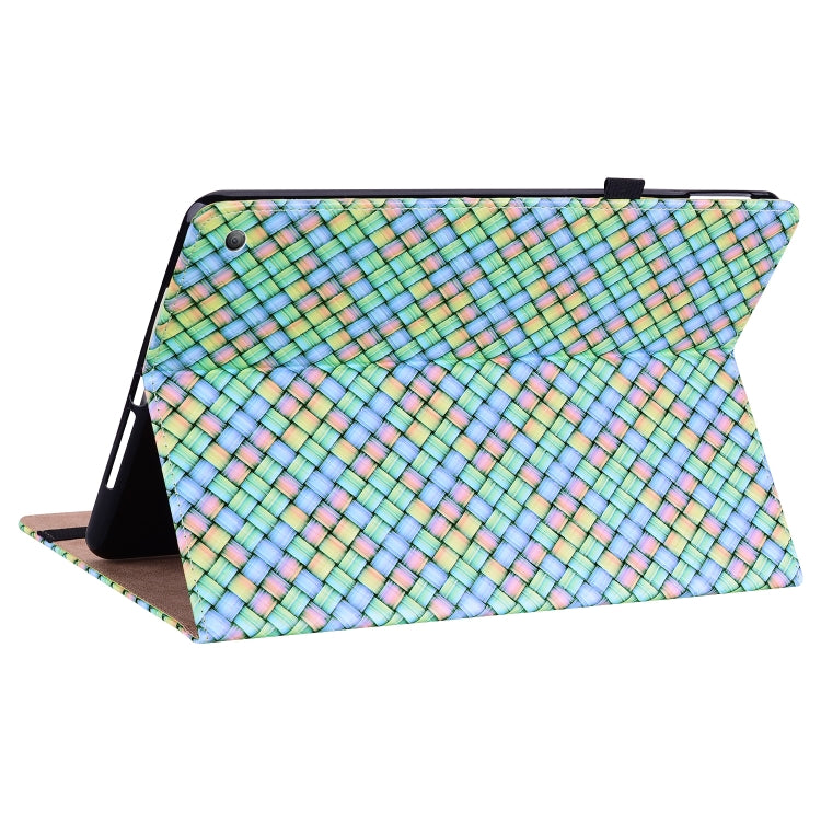 For Amazon Kindle Fire HD8 2020 Color Weave Smart Leather Tablet Case