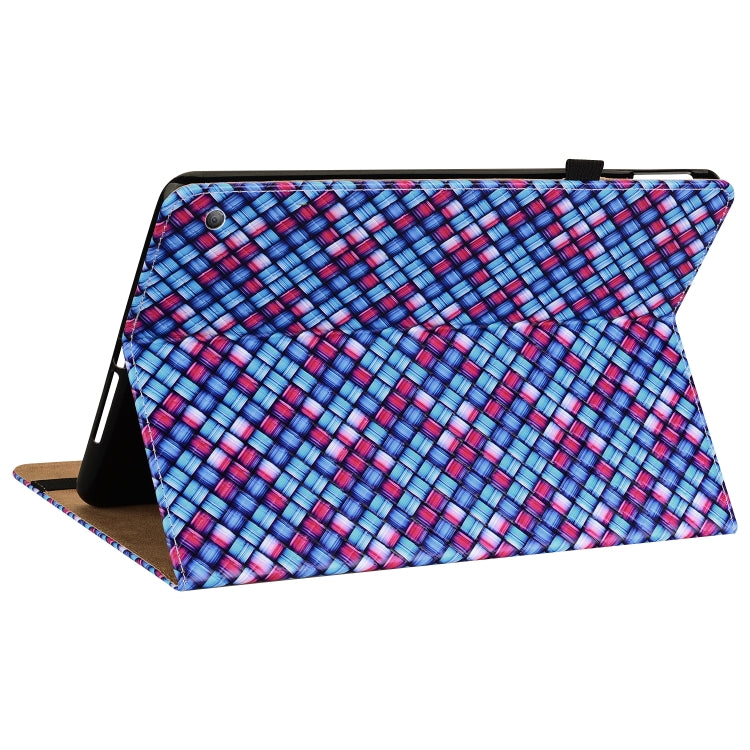 For Amazon Kindle Fire HD8 2020 Color Weave Smart Leather Tablet Case
