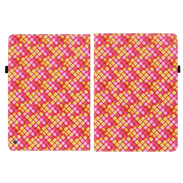 For Amazon Kindle Fire HD10 2021/HD10 Plus 2021 Color Weave Smart Leather Tablet Case