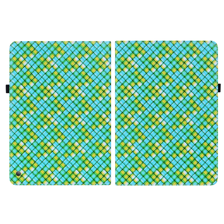 For Amazon Kindle Fire HD10 2021/HD10 Plus 2021 Color Weave Smart Leather Tablet Case