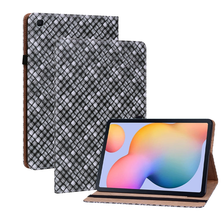 For Samsung Galaxy Tab S6 Lite Color Weave Smart Leather Tablet Case