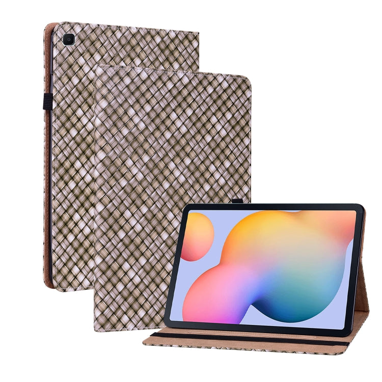 For Samsung Galaxy Tab S6 Lite Color Weave Smart Leather Tablet Case