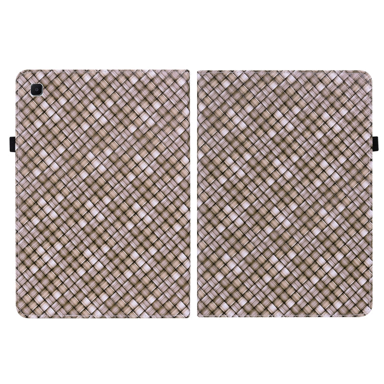 For Samsung Galaxy Tab S6 Lite Color Weave Smart Leather Tablet Case