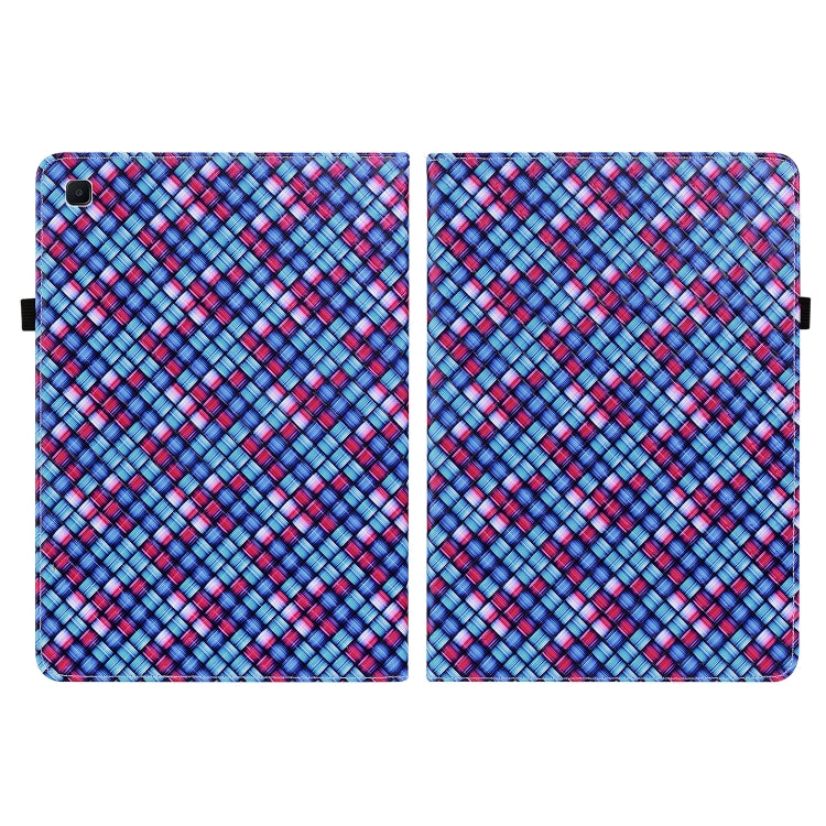 For Samsung Galaxy Tab S6 Lite Color Weave Smart Leather Tablet Case