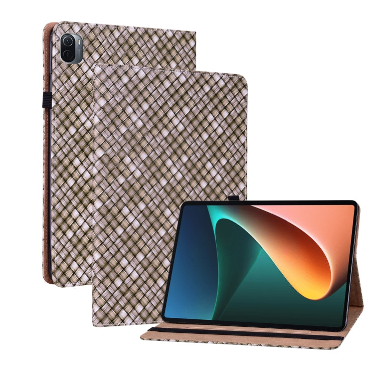 For Xiaomi Pad 5 / 5 Pro Color Weave Smart Leather Tablet Case