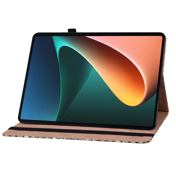 For Xiaomi Pad 5 / 5 Pro Color Weave Smart Leather Tablet Case