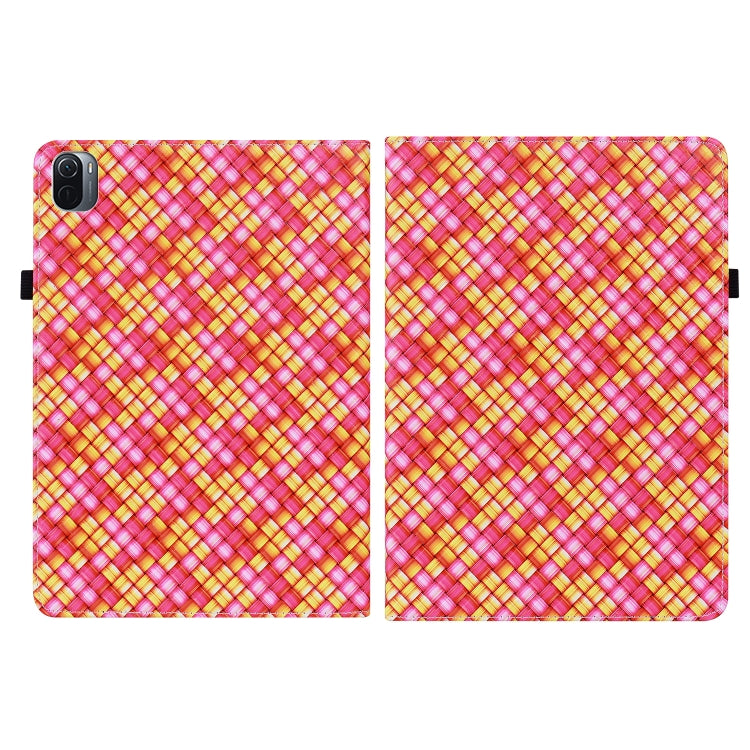 For Xiaomi Pad 5 / 5 Pro Color Weave Smart Leather Tablet Case