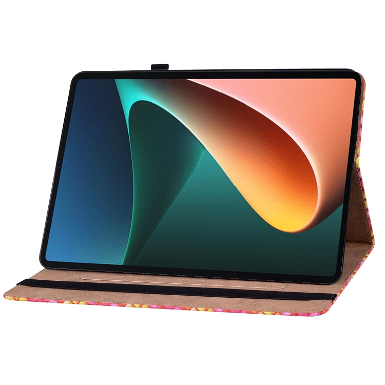 For Xiaomi Pad 5 / 5 Pro Color Weave Smart Leather Tablet Case