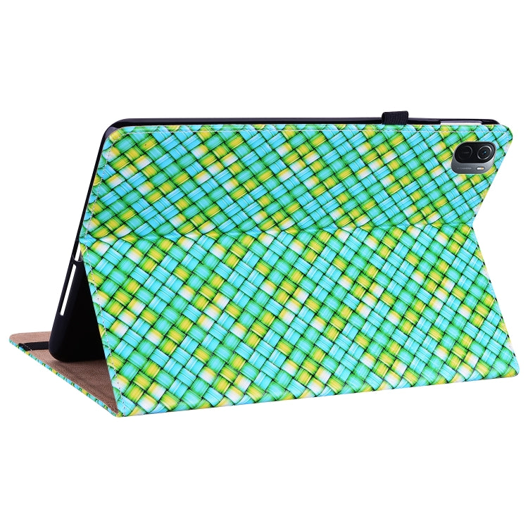 For Xiaomi Pad 5 / 5 Pro Color Weave Smart Leather Tablet Case