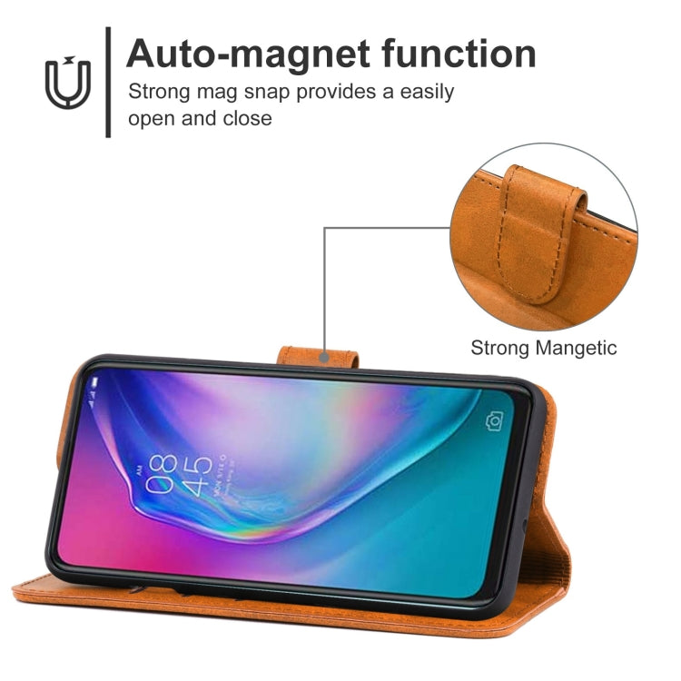 Leather Phone Case For Tecno Camon 15 Pro