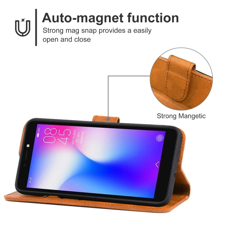 Leather Phone Case For Tecno Pop 2 F
