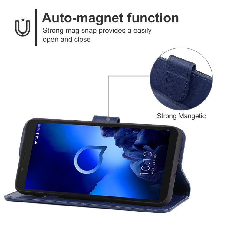 Leather Phone Case For Alcatel 1C