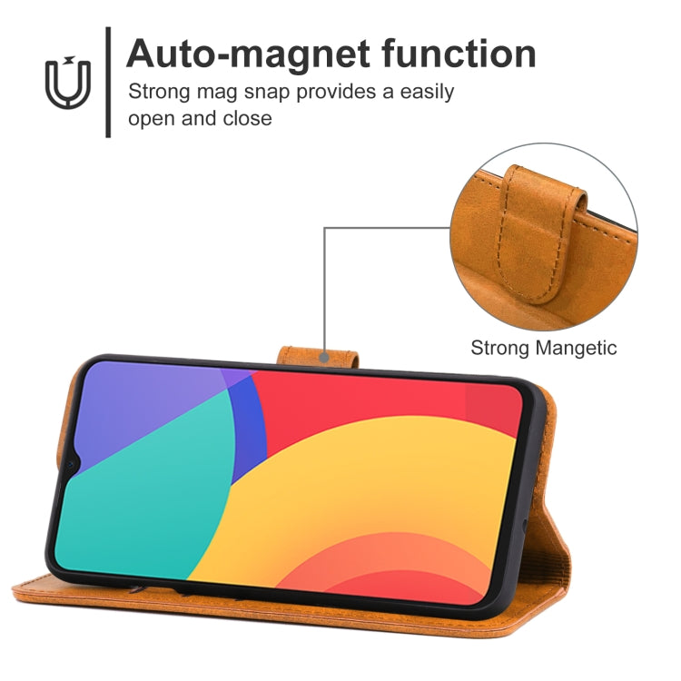 Leather Phone Case For Alcatel 1S