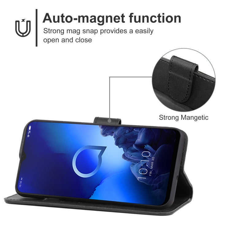 Leather Phone Case For Alcatel 3x 2019