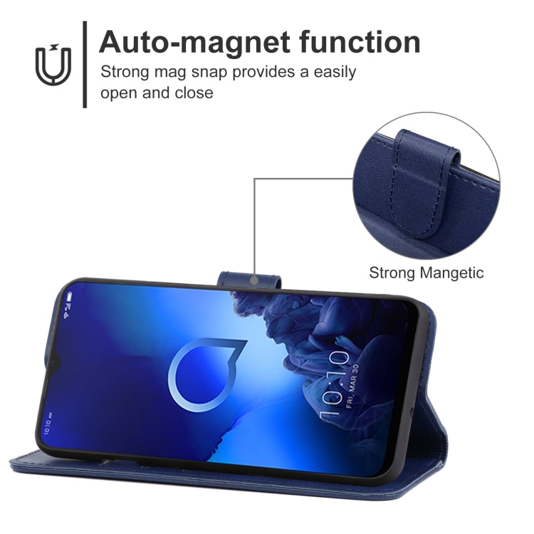 Leather Phone Case For Alcatel 3x 2019