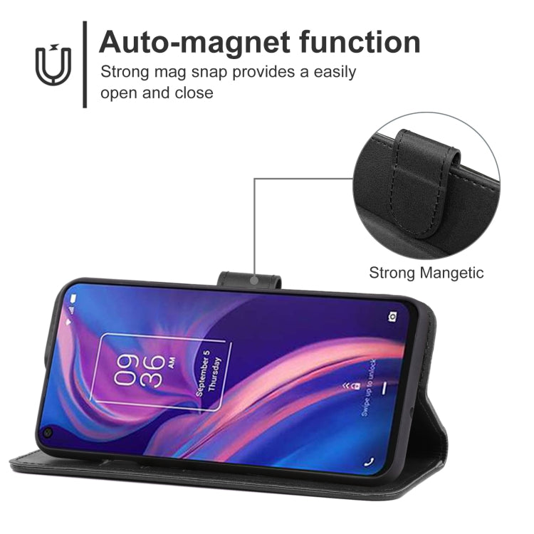 Leather Phone Case For TCL Plex